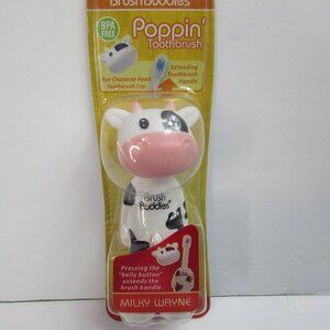 Brush Buddies Poppin Milky‎ Wayne Cow Toothbrush Soft & Gentle Bristles For Kids